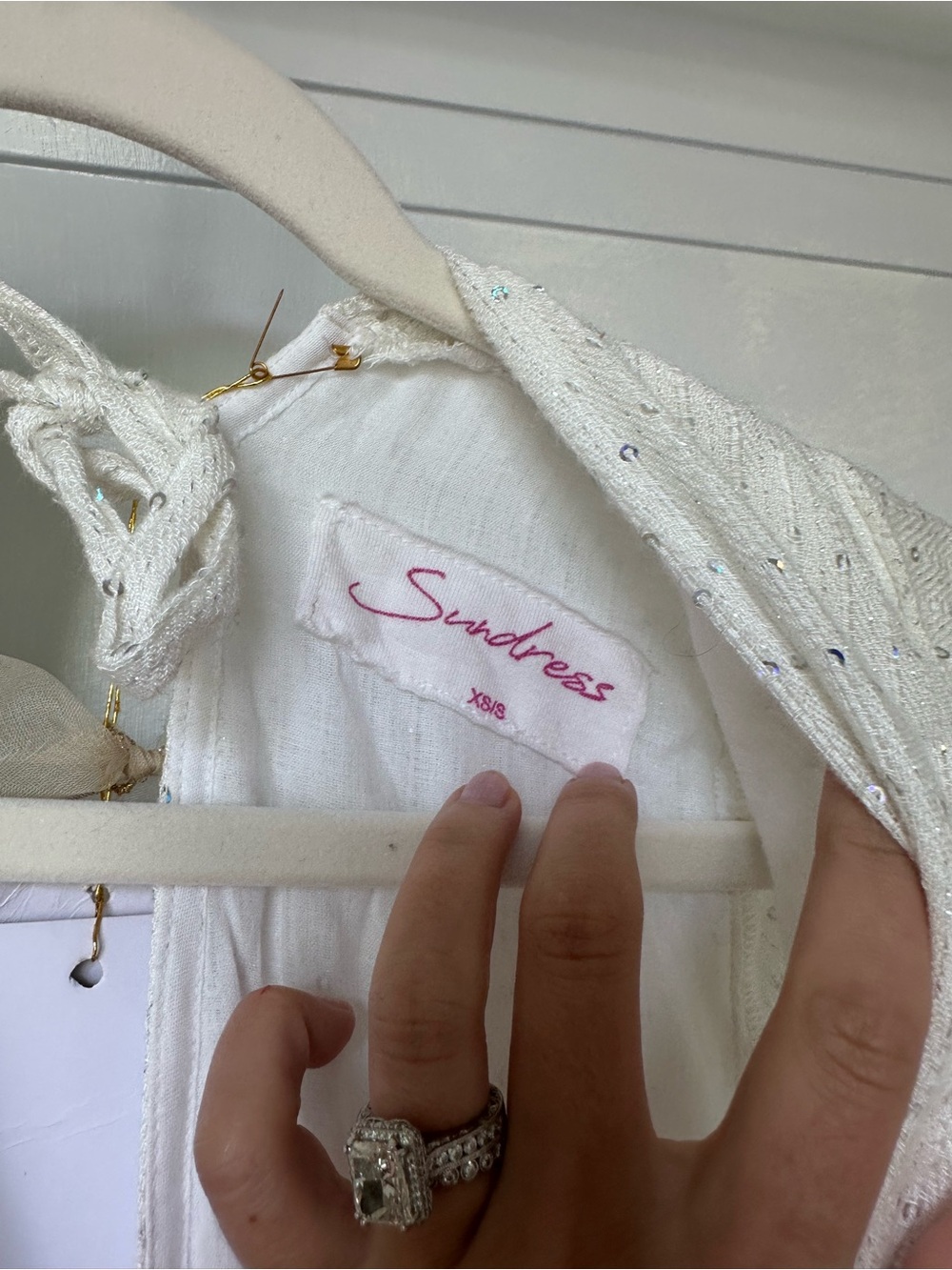 White Eyelet Maxi Dress - Picture 3 of 4